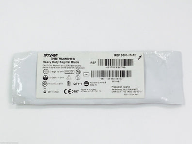 5301-10-72 ~ Stryker Heavy Duty Sagittal Blade 19.5mm x 71mm x 0.8mm (x)